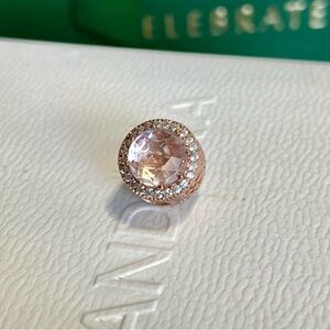 Pandora Radiant Hearts Rose Gold with Clear Stone
